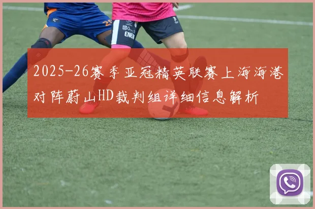 2025-26赛季亚冠精英联赛上海海港对阵蔚山HD裁判组详细信息解析